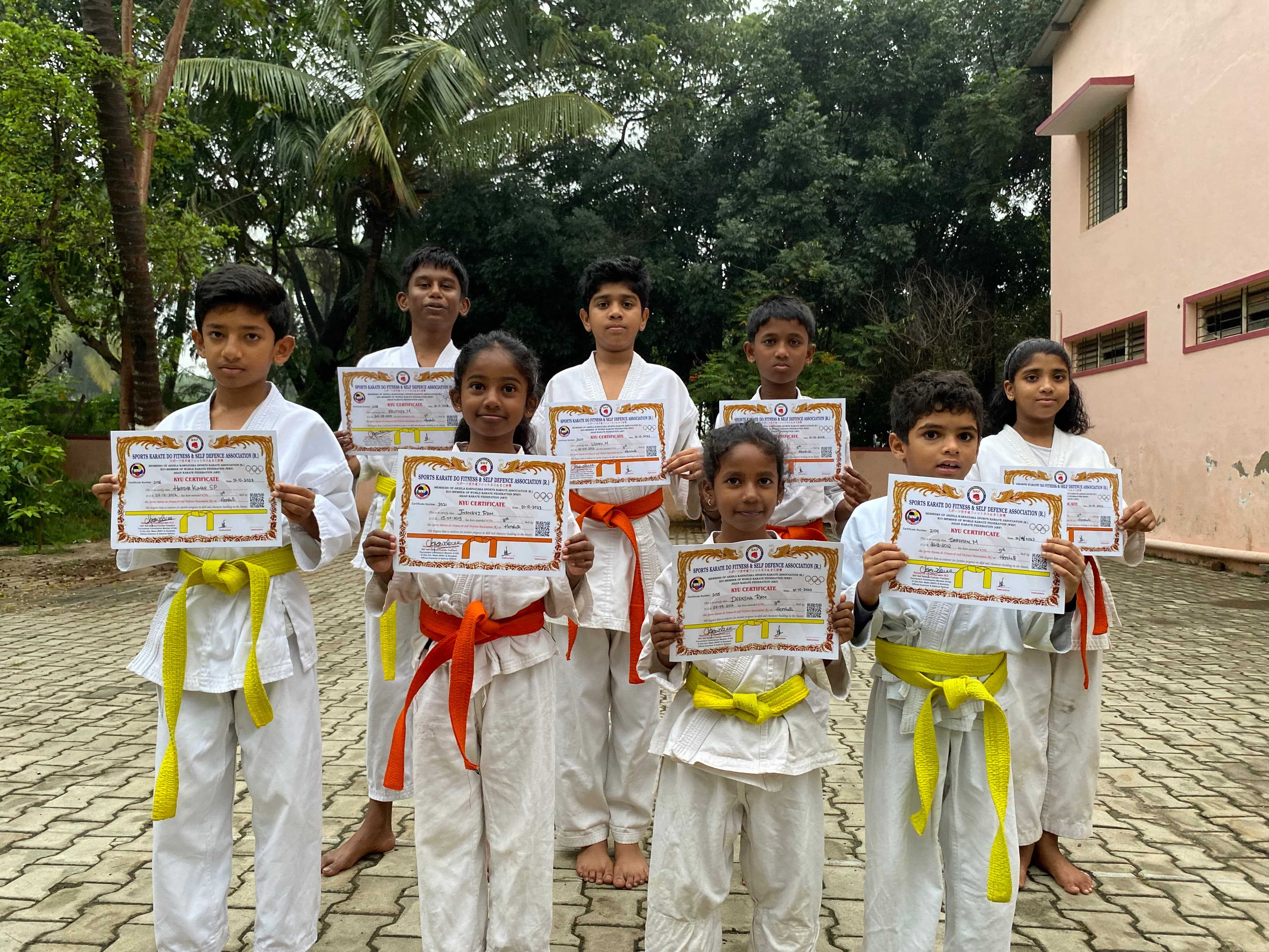Athletes Participating in Belt Promotion Exam